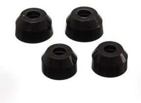 Dust Boots: Drag /center links, Poly Black, Buick, Cadi