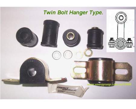 Rear Sway Bar Bushing Kit: 67-81F (Twin side bolt)