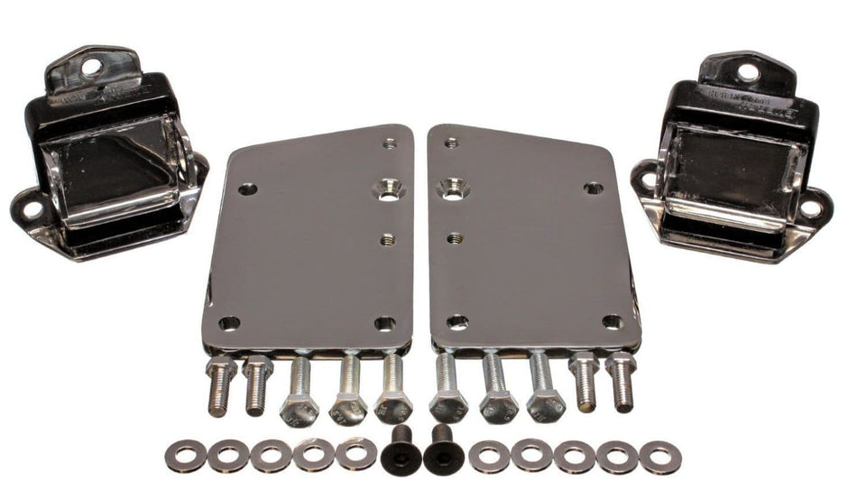 Engine Mount Adaptor Kit: Chev LS1 To Chev Mounting - Chrome (2)